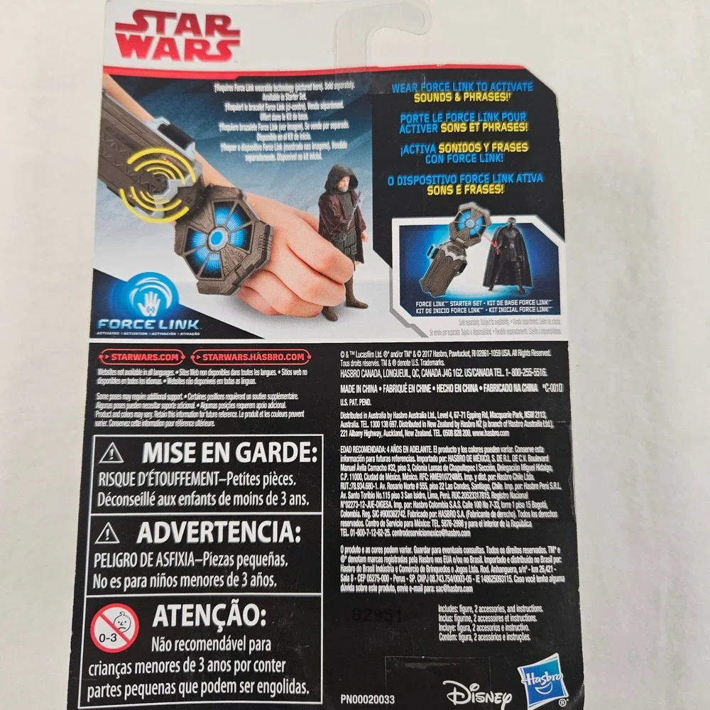 Star Wars‎ Force Link Luke Skywalker Jedi Exile Action Figure Hasbro C3525 C1503